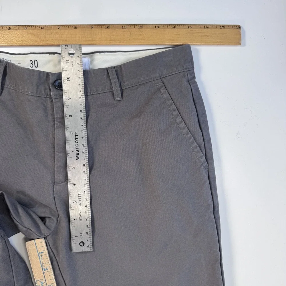 APOLIS Utility Chino Pants Mens 30x33 Gray Cotton